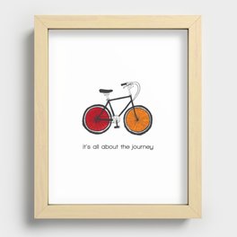 it's all about the journey Recessed Framed Print