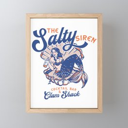 The Salty Siren Cocktail Bar & Clam Shack Framed Mini Art Print