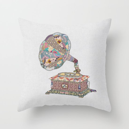SEEING SOUND Throw Pillow