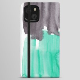 36  Abstract Expressionism Watercolor Painting 220331 Minimalist Art Valourine Original  iPhone Wallet Case