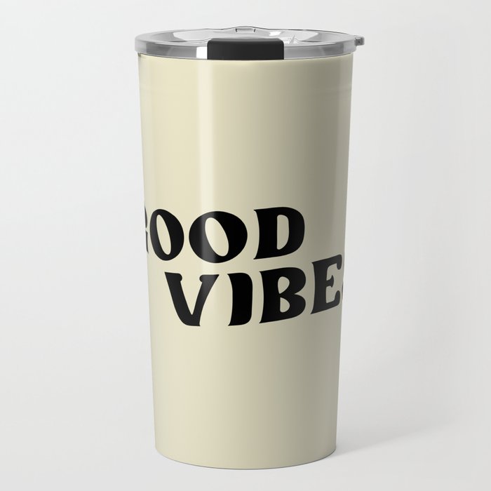 Good Vibes 2 black Travel Mug