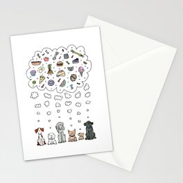 Dog Dreams Stationery Card