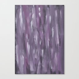 Touching Purple Black White Watercolor Abstract #1 #painting #decor #art #society6 Canvas Print