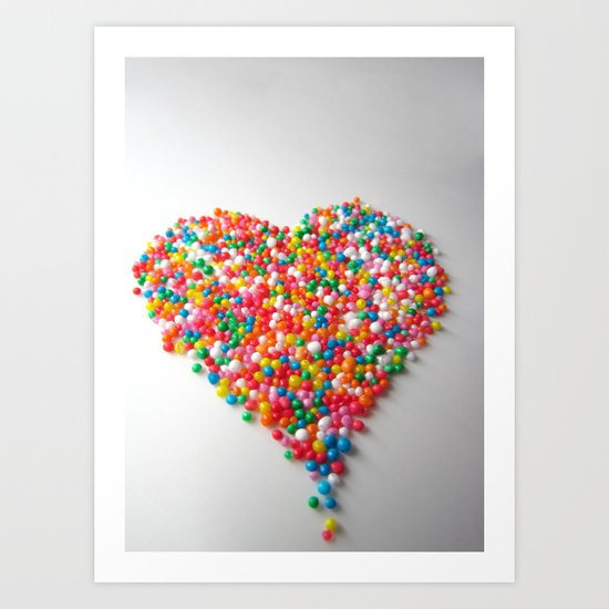 Colorful Heart Art Print