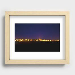 City Lights  Recessed Framed Print