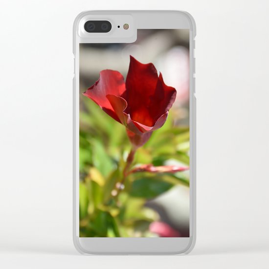 Red Beauty Clear iPhone Case