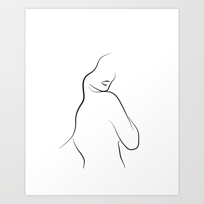 Woman Line Art Portrait Leia S Lips Art Print By Peachonawindowsill Society6,Dragon Head Realistic Dragon Pencil Drawing