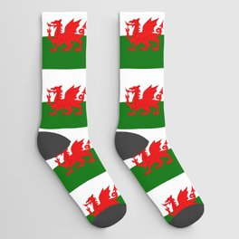 Welsh Dragon Flag Socks
