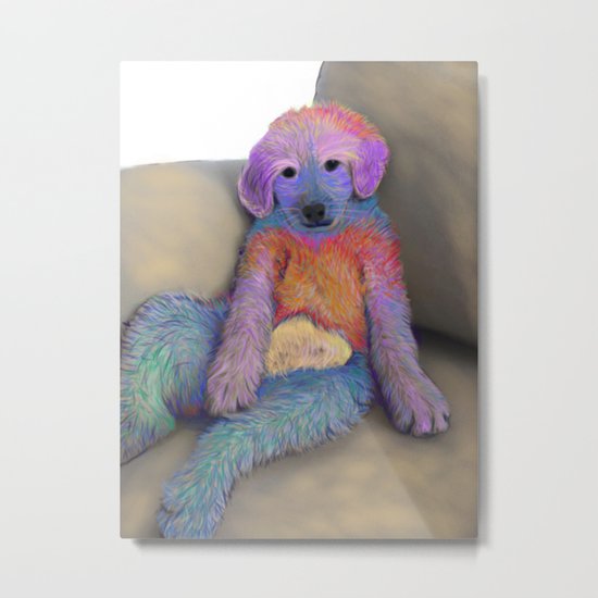 Golden Doodle Metal Print