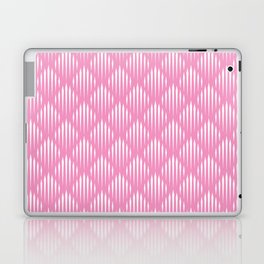 Pink and White Abstract Pattern Laptop Skin