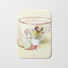 “Mouse Seamstress and Teacup” by Beatrix Potter Bath Mat