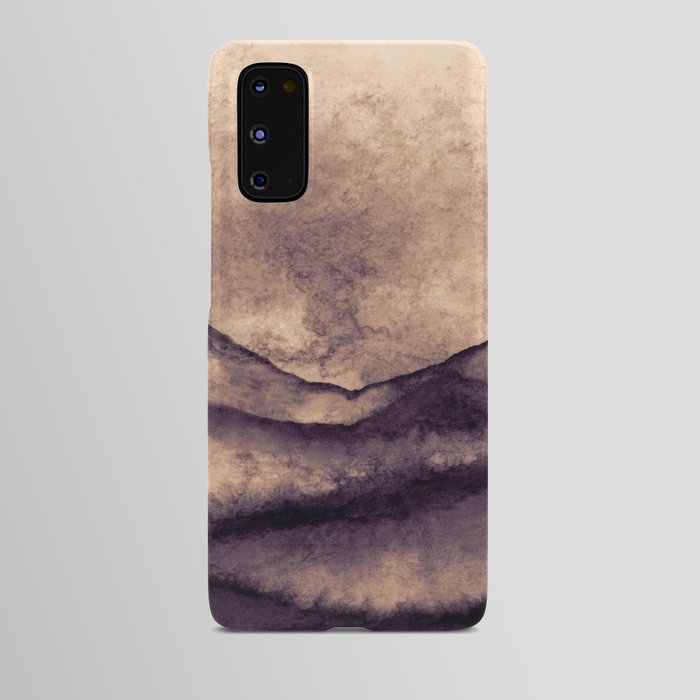 Chocolate Brown Mountain Landscape Android Case