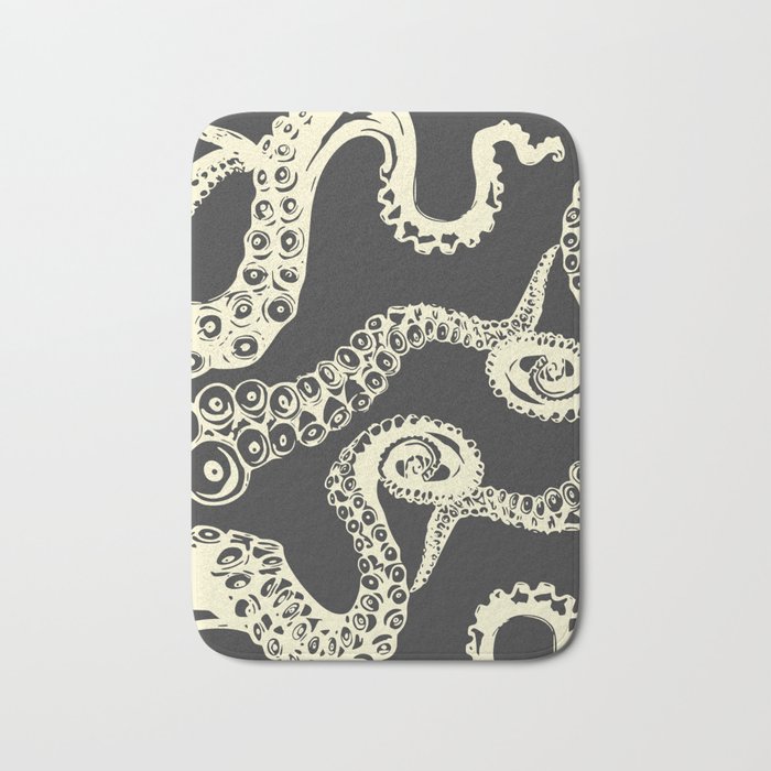 Vintage Sea Monster Bath Mat By Deanng Society6