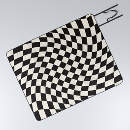 Black&White Checker Picnic Blanket