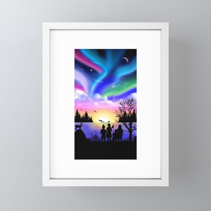 Nature's Embrace Framed Mini Art Print