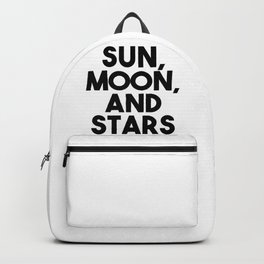 Sun, moon, and stars Backpack