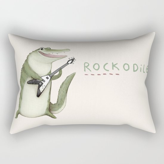 Rockodile Rectangular Pillow