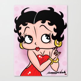 Betty Boop OG by Art In The Garage Canvas Print