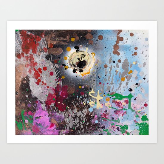 Man on the Moon Art Print