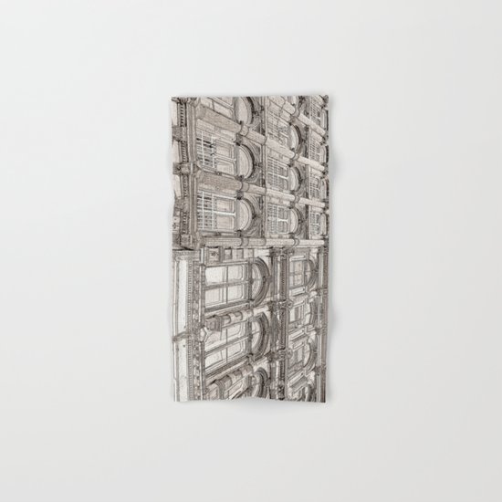 Facades - line art Hand & Bath Towel