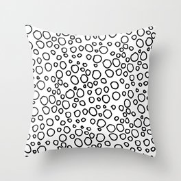 Oodles of doodles: Modern fun circle doodle Throw Pillow