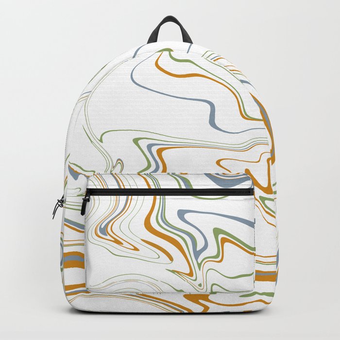 Natural trendy colors marble design Backpack