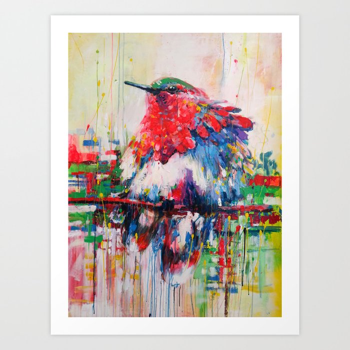 colorful bird- nature  Art Print