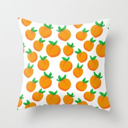 Peaches and Peaches Throw Pillow