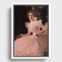 Sonja Knips, 1897-1898 by Gustav Klimt Framed Canvas