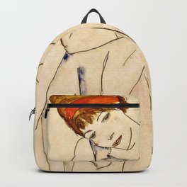Egon Schiele - Dancer Backpack | Vintage, Grace, Famous, Beauty, Dancer, Female, Happy, Costume, Figurine, Beautiful 
