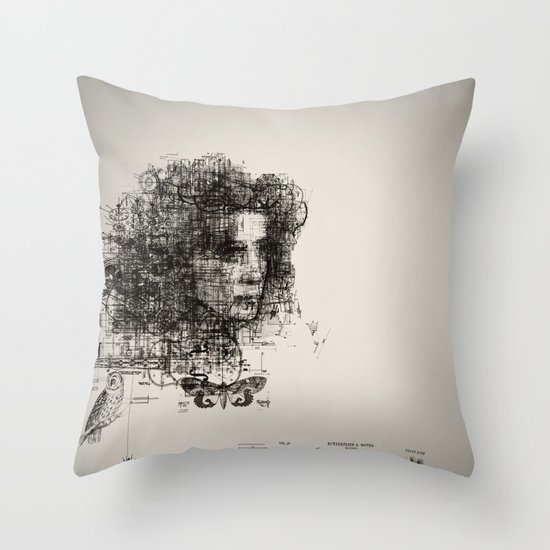 involuntary dilation of the iris Throw Pillow