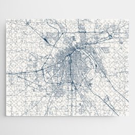 Shreveport City - USA - City Map Design Jigsaw Puzzle