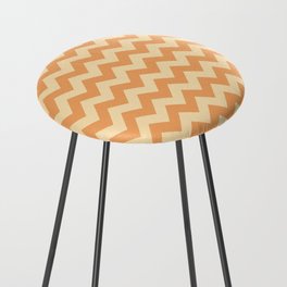 Brown and Peach Chevrons Counter Stool