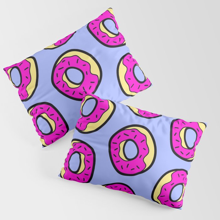 Pink Donut Pillow Sham