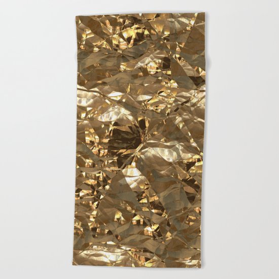 Gold Metal Beach Towel