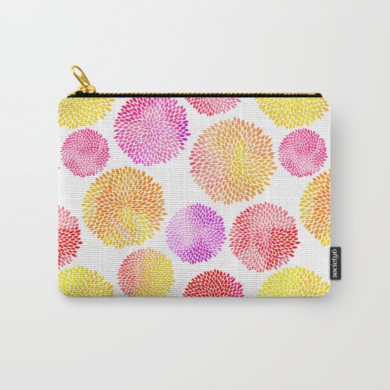 Yellow Red Purple Fireworks Carry-All Pouch
