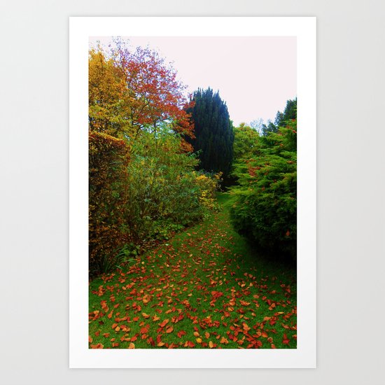 The Leafy Path. Art Print