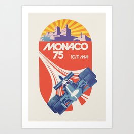 Formula 1 - 1975 Monaco Grand Prix Art Print
