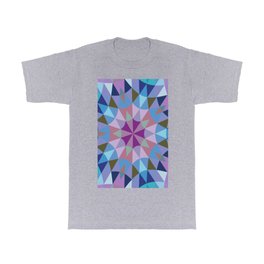 Retro Geometry Mandala Lavender Blue T Shirt | Mandala, Homedecor, Simplychic, Retro, Geometric, Cooltones, Lavender, Watercolor, 2Sweet4Wordsdesigns, Retrogeometryseries 