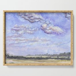 Field and Sky Watercolor 2022 Serving Tray