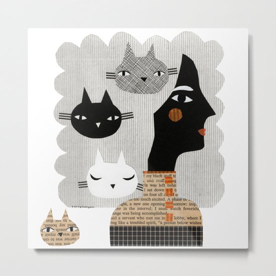 STRAY CAT Metal Print
