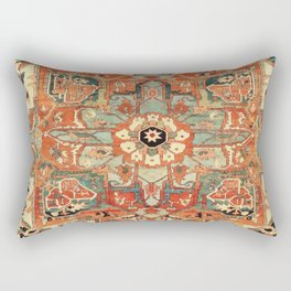 Heriz Vintage Persian Tribal Rug Print Rectangular Pillow