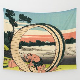 Hokusai -36 views of the Fuji 10 Fujimi Fuji view field in the Owari province Wall Tapestry