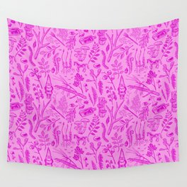 Woodland Walk Fuschia Tone Wall Tapestry