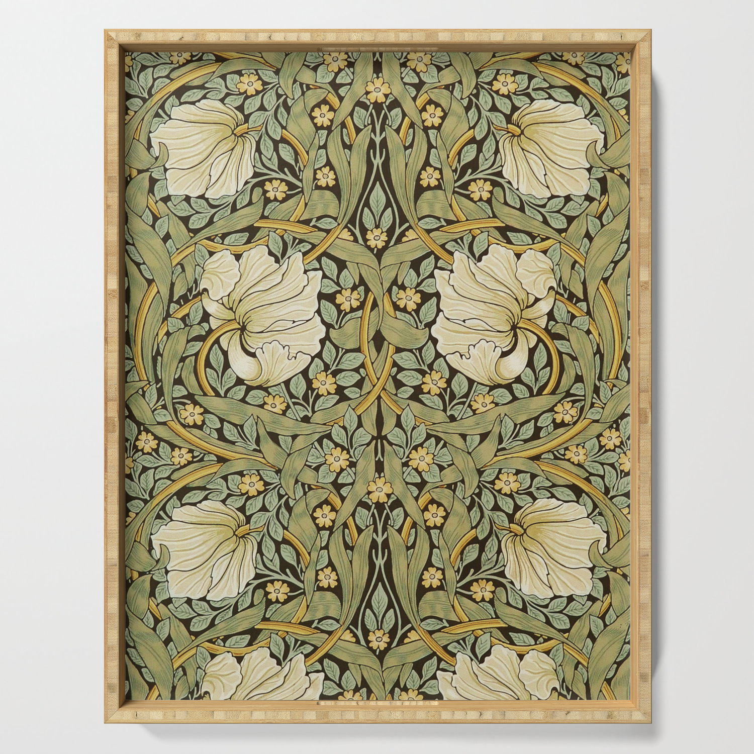 William Morris Pimpernel Art Nouveau Floral Pattern Serving Tray By Artgallery Society6