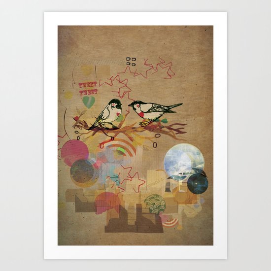 Two Little Birds Art Print