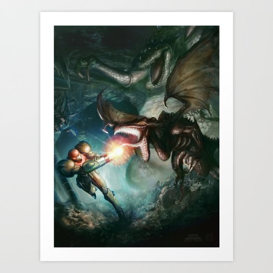 Metroid Art Print