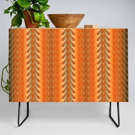 Abstract Flamingo Feathers Credenza