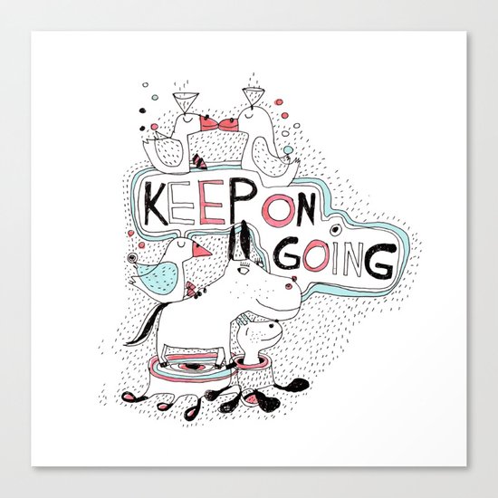 keep on going Canvas Print