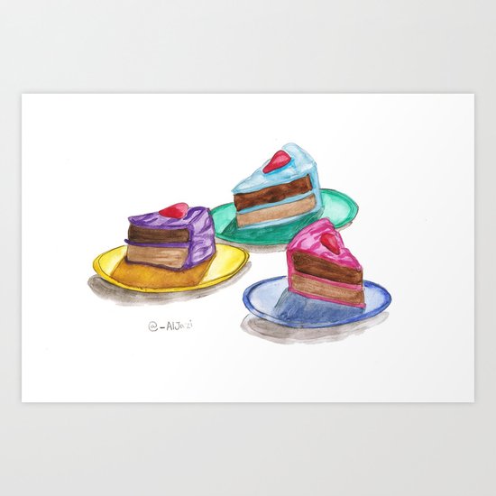 Cakes Art Print